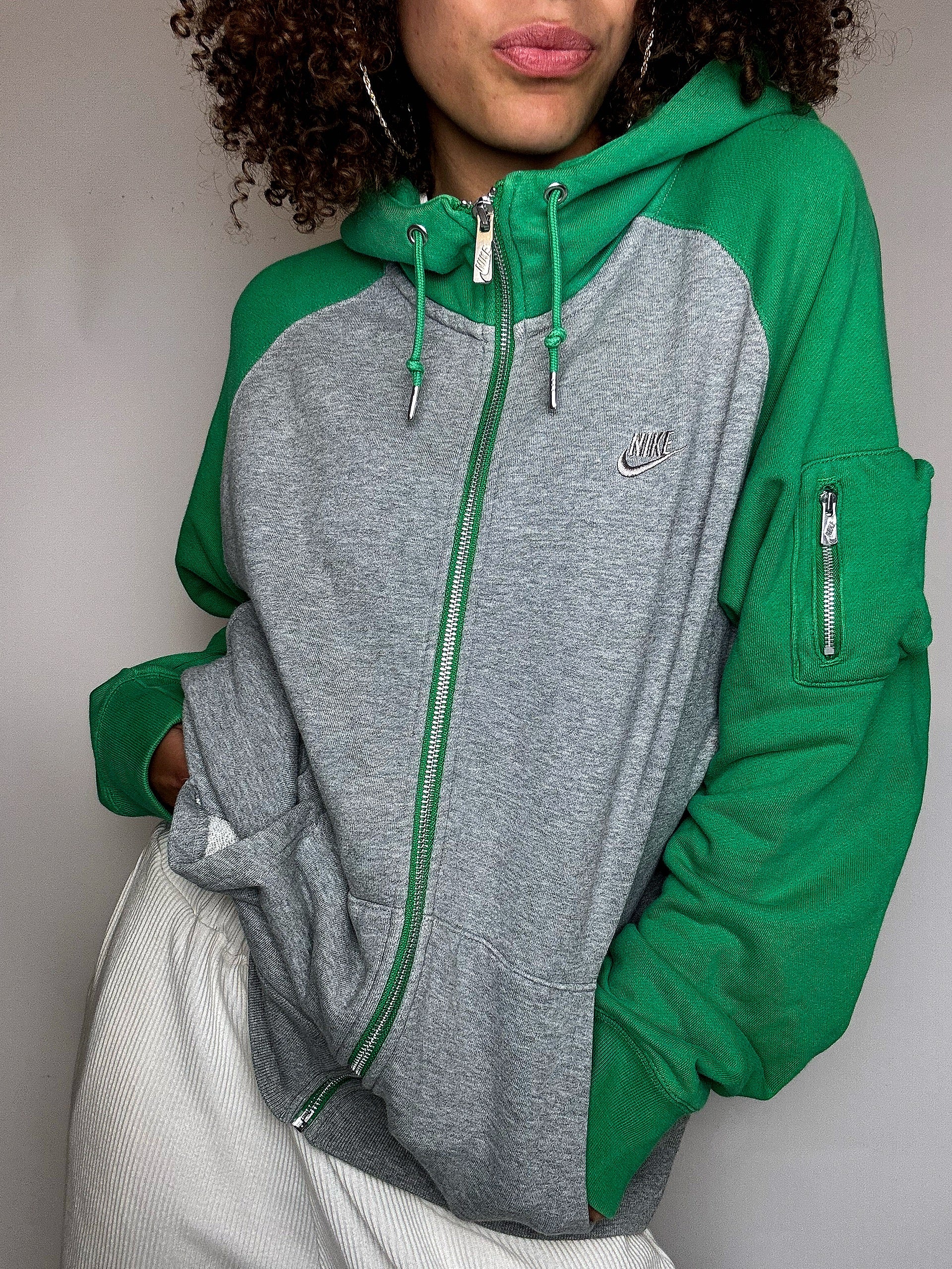 Jacket de sport bicolore NIKE L vintage