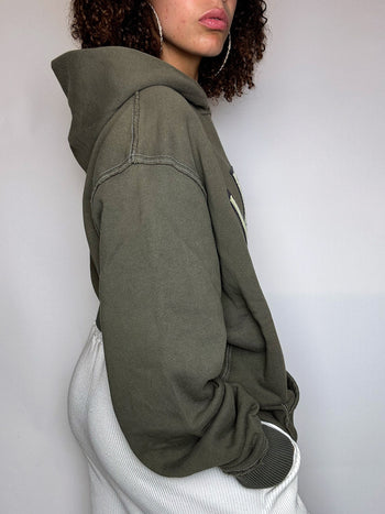 Sweat à capuche kaki LEVI'S XL vintage
