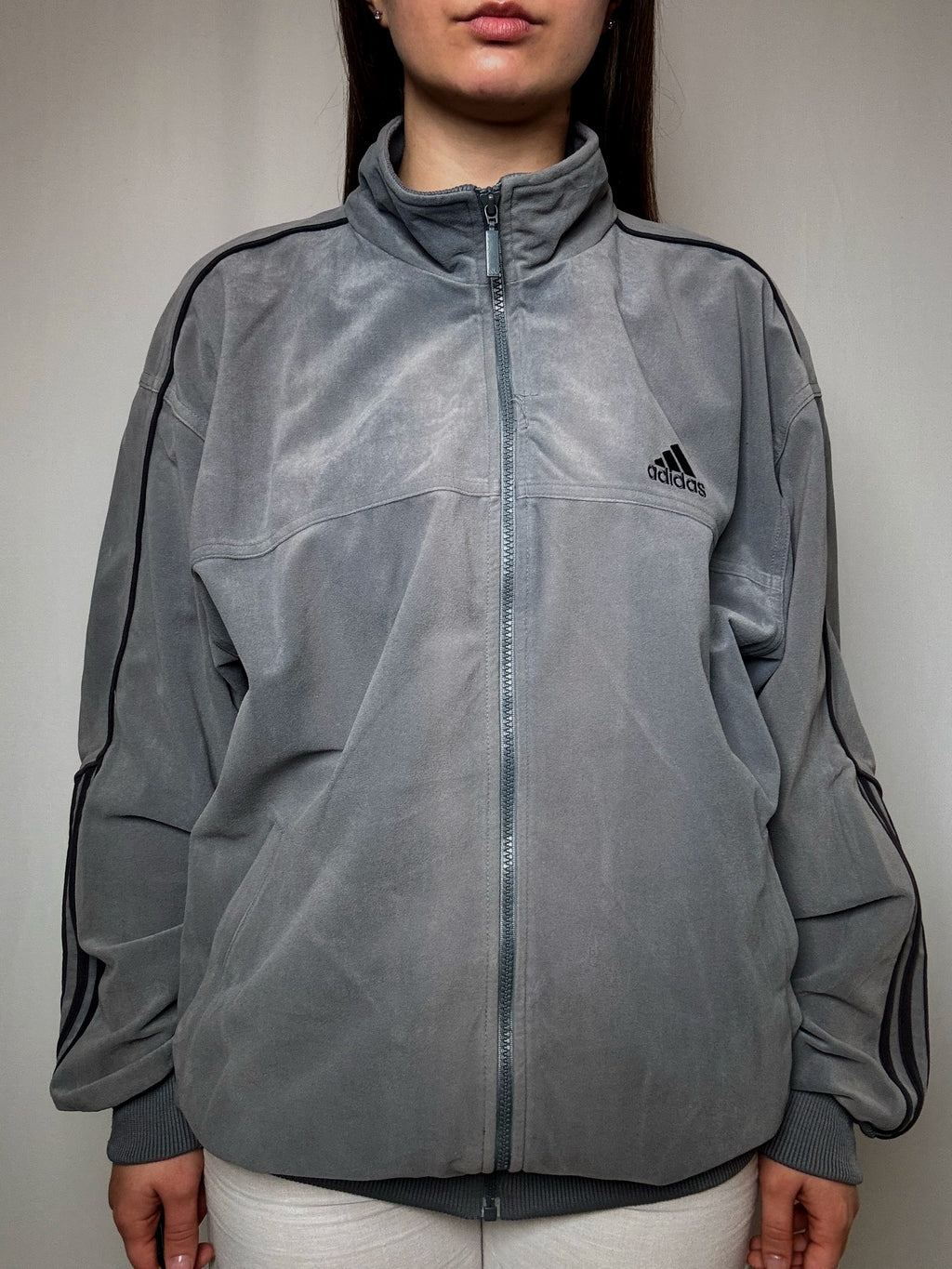 Bomber gris Adidas L vintage