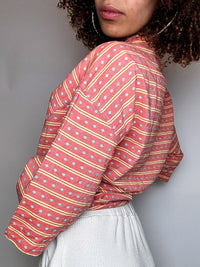 Vintage REPLAY L rotes gemustertes Hemd 
