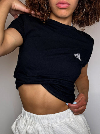 Black crop top ADIDAS S/M vintage