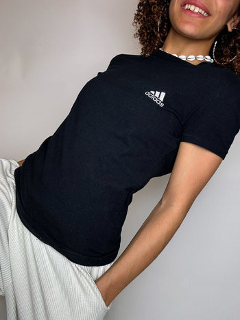 Black crop top ADIDAS S/M vintage
