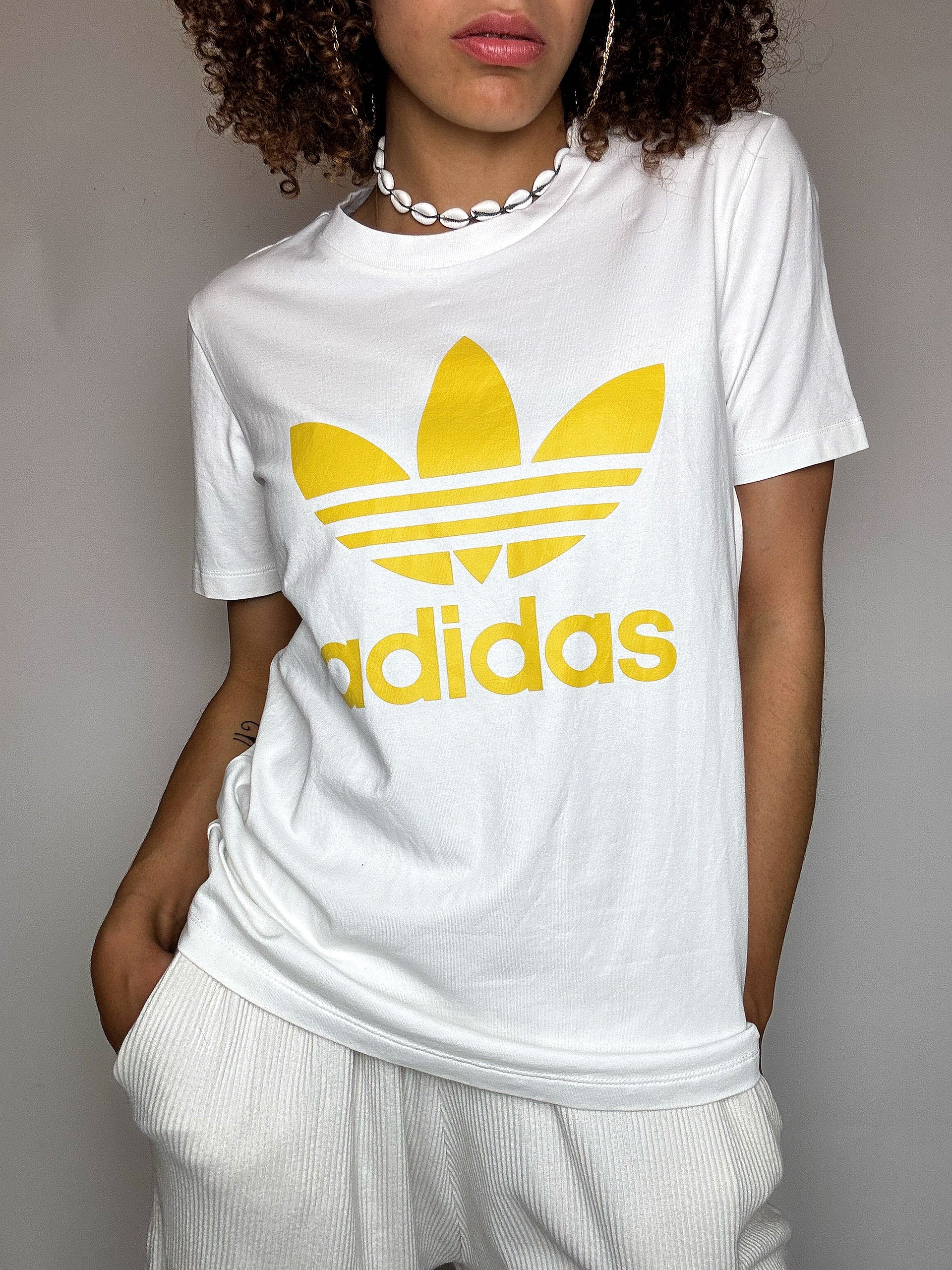 Tee shirt blanc ADIDAS M vintage