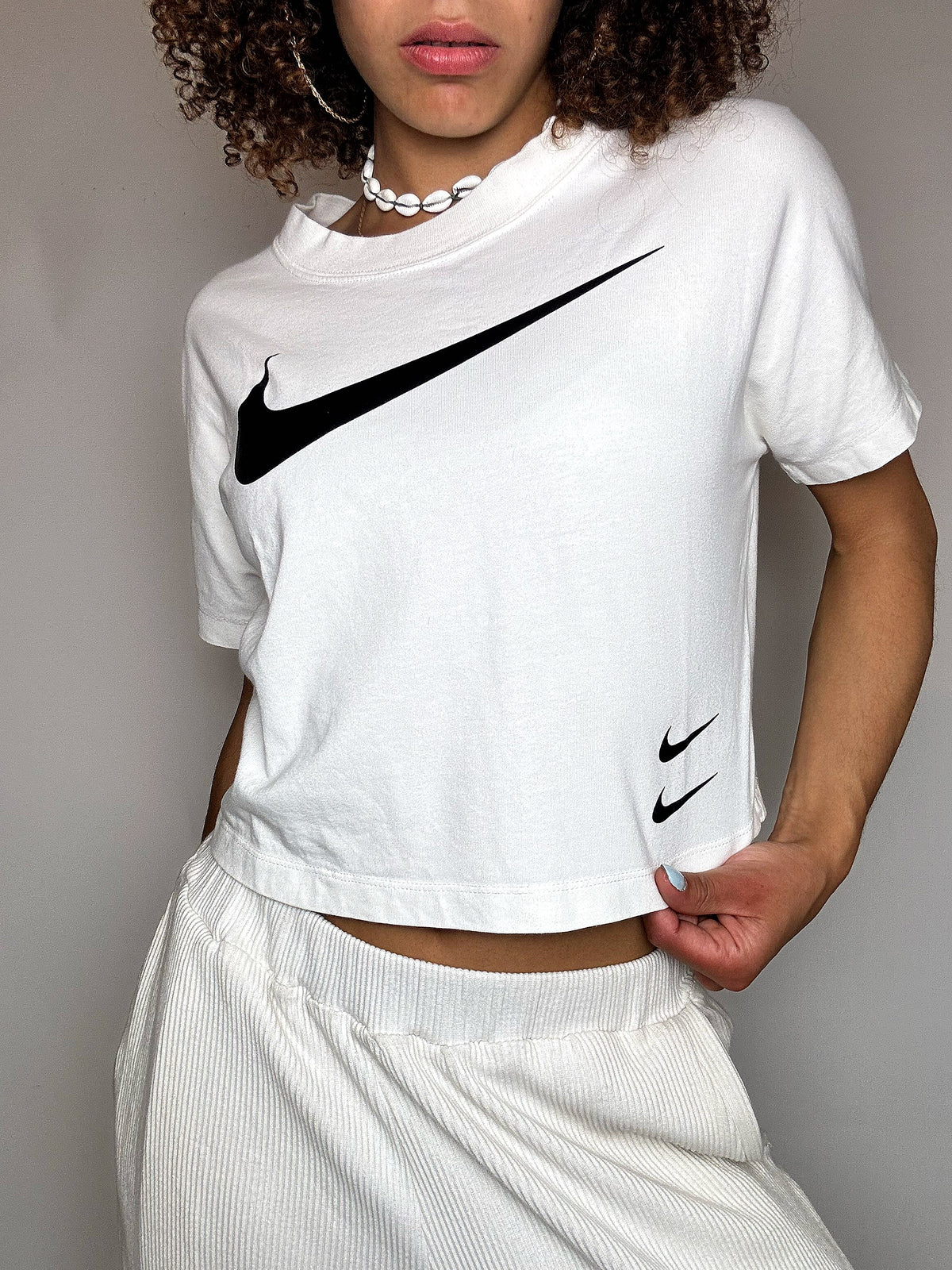 Tee shirt blanc NIKE S vintage