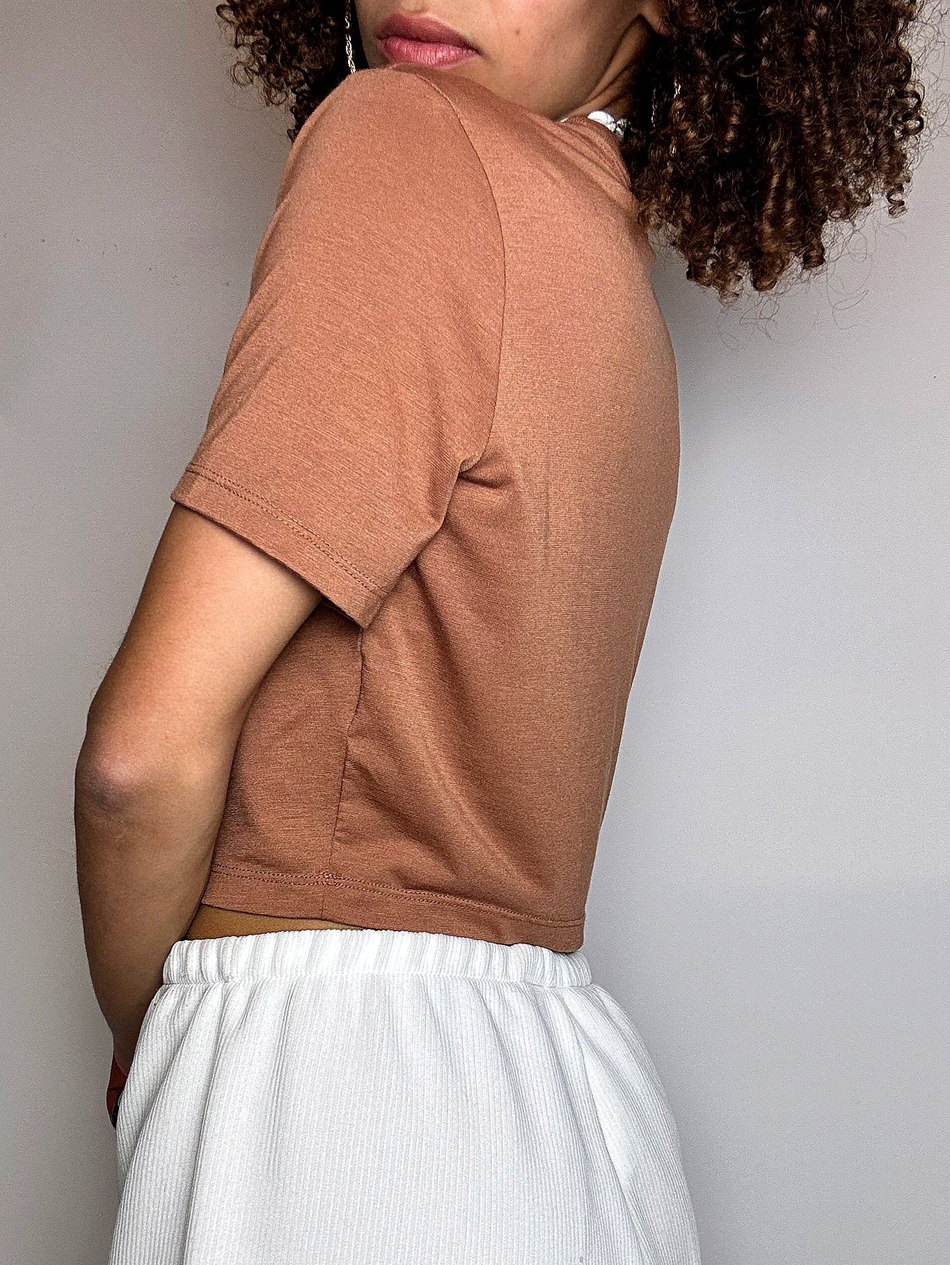 Top de sport camel NIKE M vintage