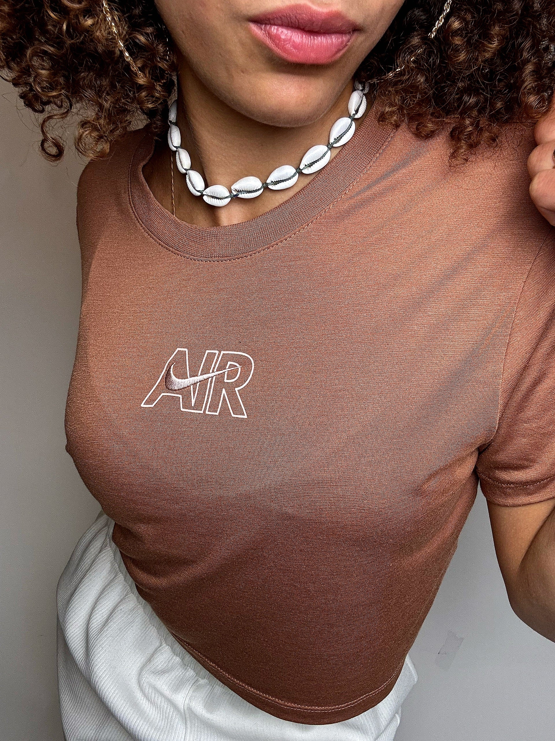 Top de sport camel NIKE M vintage