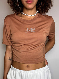Top de sport camel NIKE M vintage