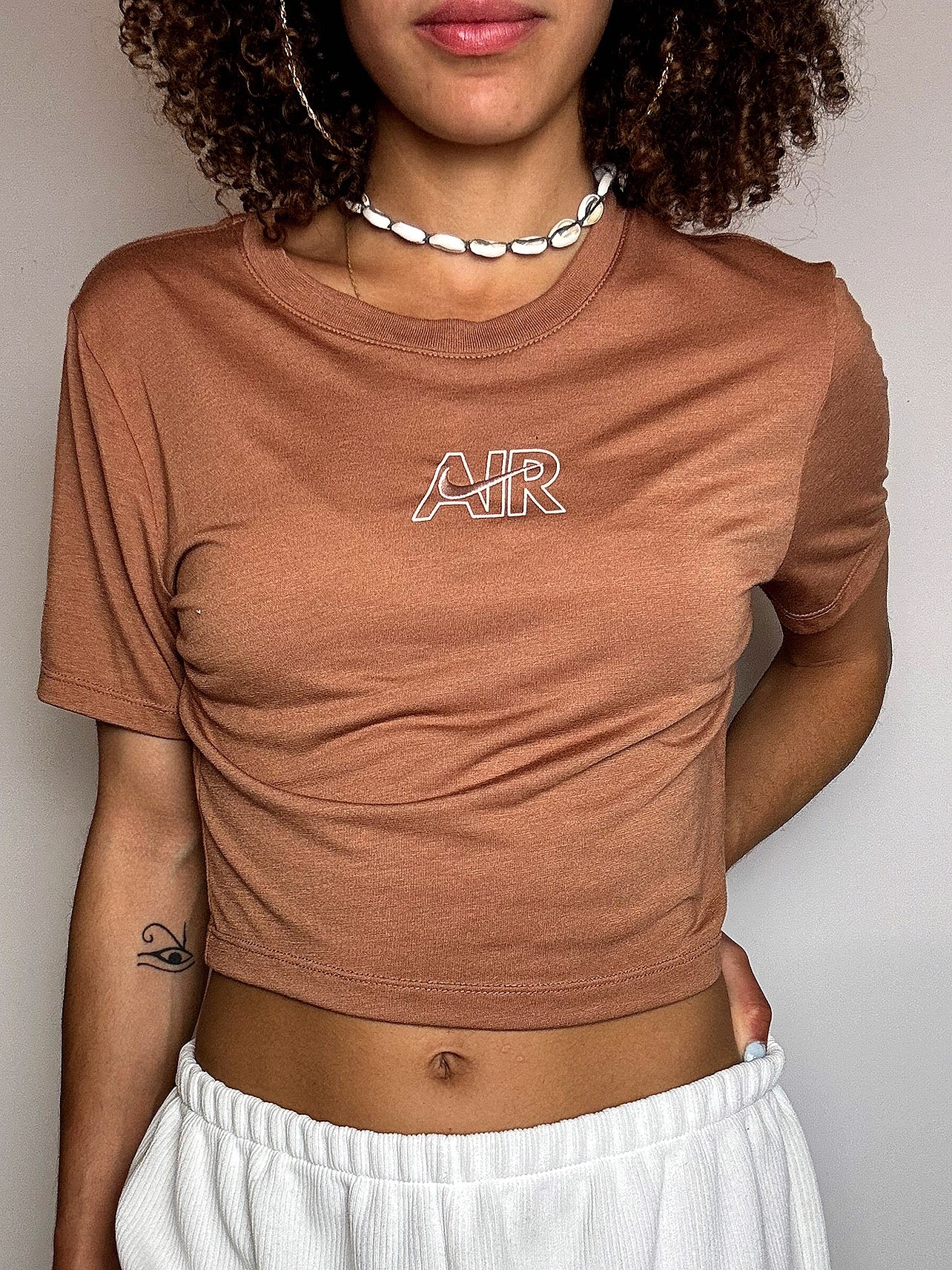 Top de sport camel NIKE M vintage