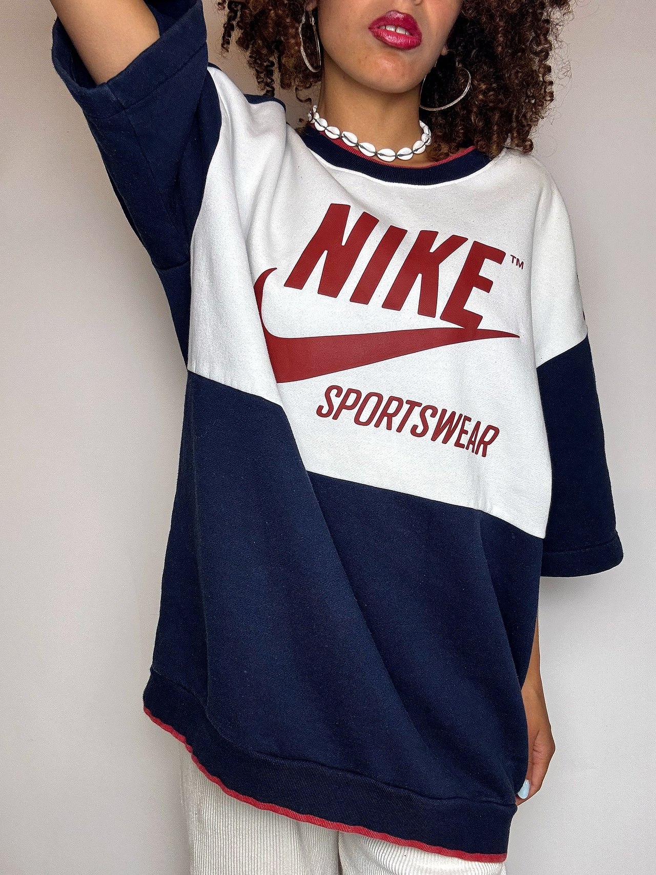 NIKE M Vintage Grüner Hoodie