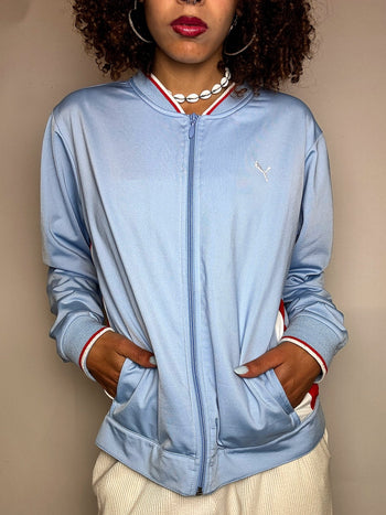 ADIDAS L vintage black sports jacket