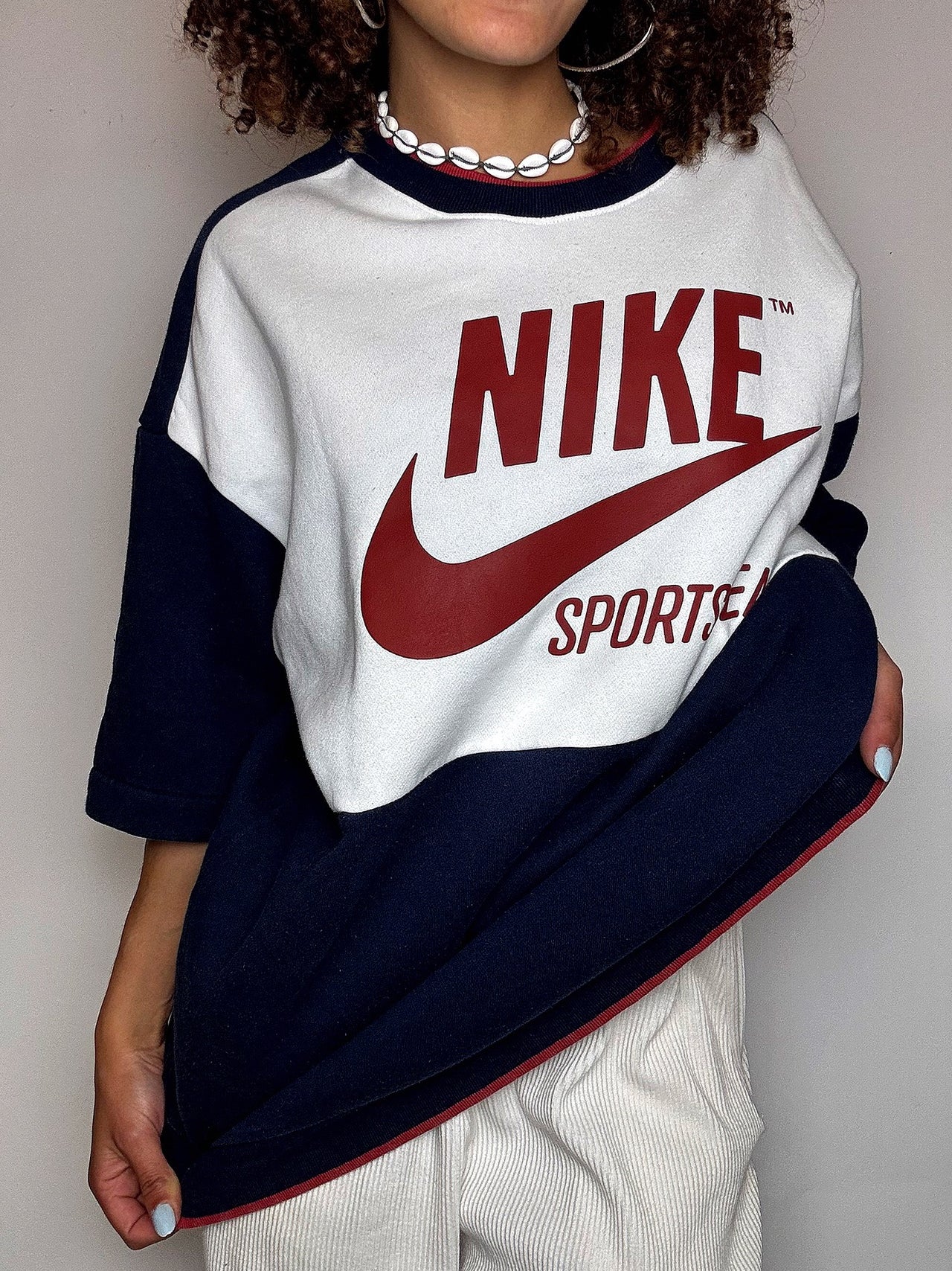 NIKE M Vintage Grüner Hoodie