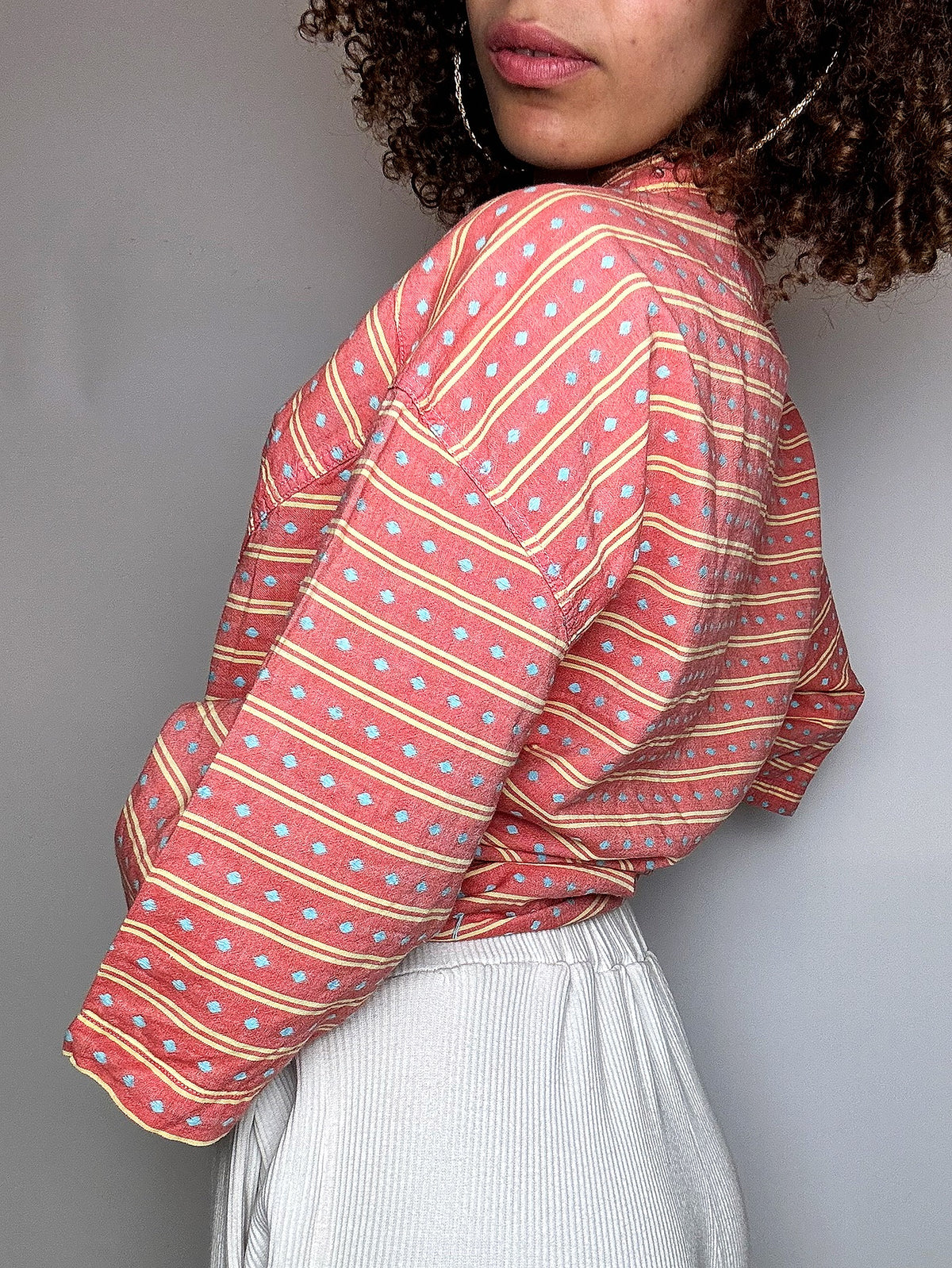 Vintage REPLAY L rotes gemustertes Hemd 