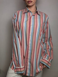 LACOSTE M/L Vintage Pastell gestreiftes Hemd 