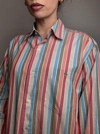 LACOSTE M/L Vintage Pastell gestreiftes Hemd 