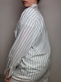 Vintage white striped shirt S 