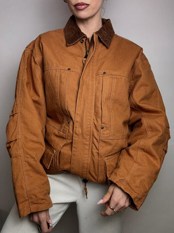 Veste style boxy MIL-TEC camel M/L vintage