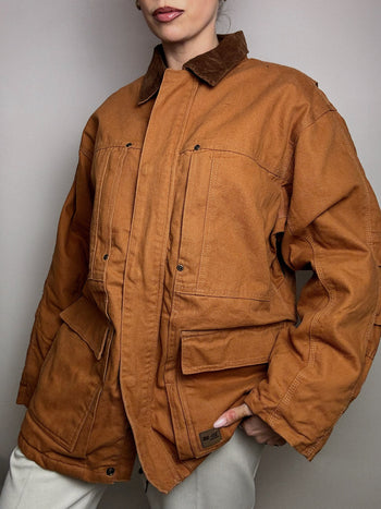 Veste style boxy MIL-TEC camel M/L vintage