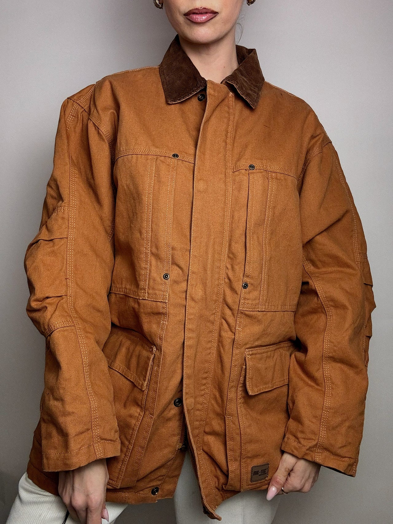 MIL-TEC camel M/L vintage boxy style jacket