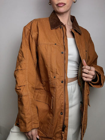 Veste style boxy MIL-TEC camel M/L vintage