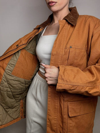 Veste style boxy MIL-TEC camel M/L vintage