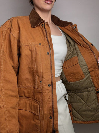 Veste style boxy MIL-TEC camel M/L vintage