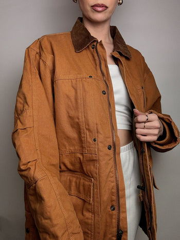 Veste style boxy MIL-TEC camel M/L vintage