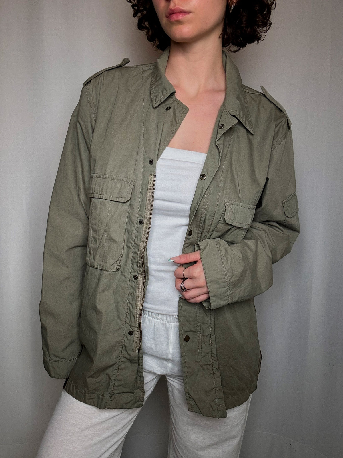 Saharienne kaki Adidas XL vintage