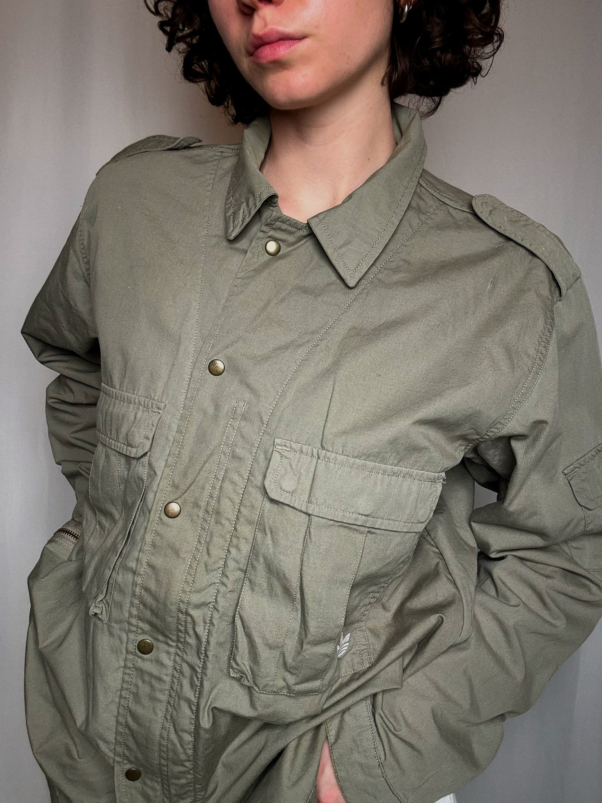 Saharienne kaki Adidas XL vintage
