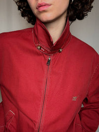 Rote Vintage-Sommerjacke L