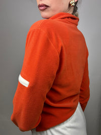 Polaire orange FILA fittée S/M Vintage
