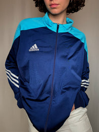 Jacket de sport Adidas bleue XL vintage