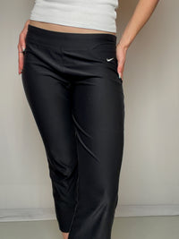 Kurze schwarze Vintage-Leggings Nike M