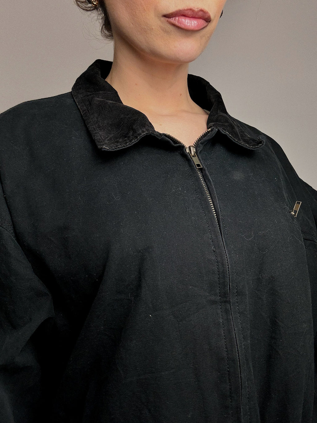 Black boxy style jacket NAVY ARMY XL vintage