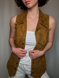 Vintage suede top S