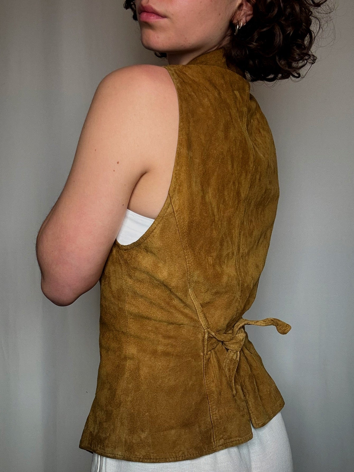 Vintage suede top S
