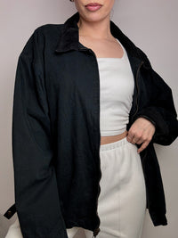 Black boxy style jacket NAVY ARMY XL vintage