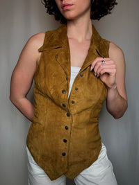 Vintage suede top S