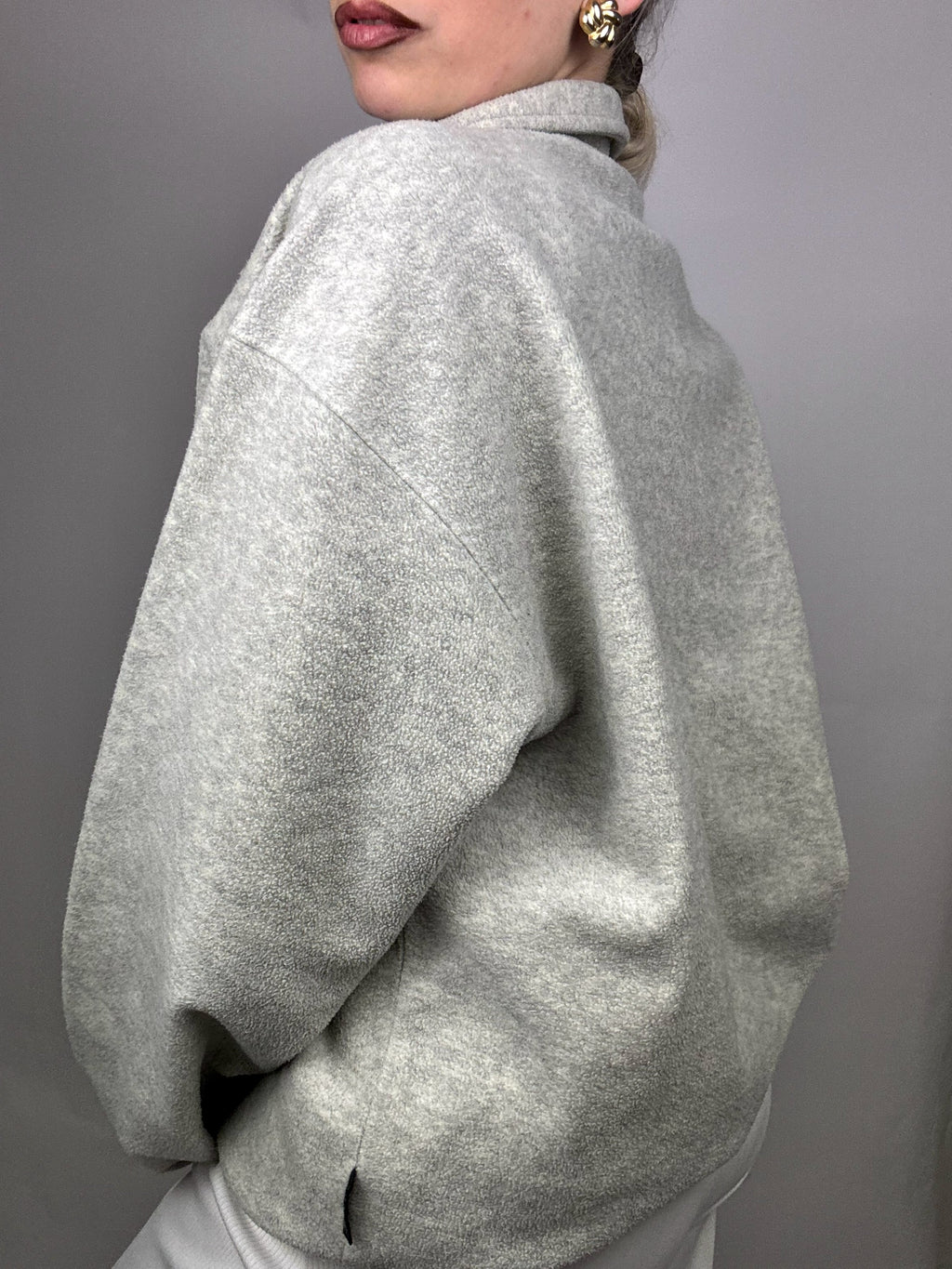 Heather gray fleece SERGIO TECCHINI L Vintage