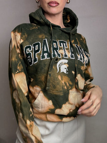 Sweat à capuche delavé SPARTANS x OVB S vintage