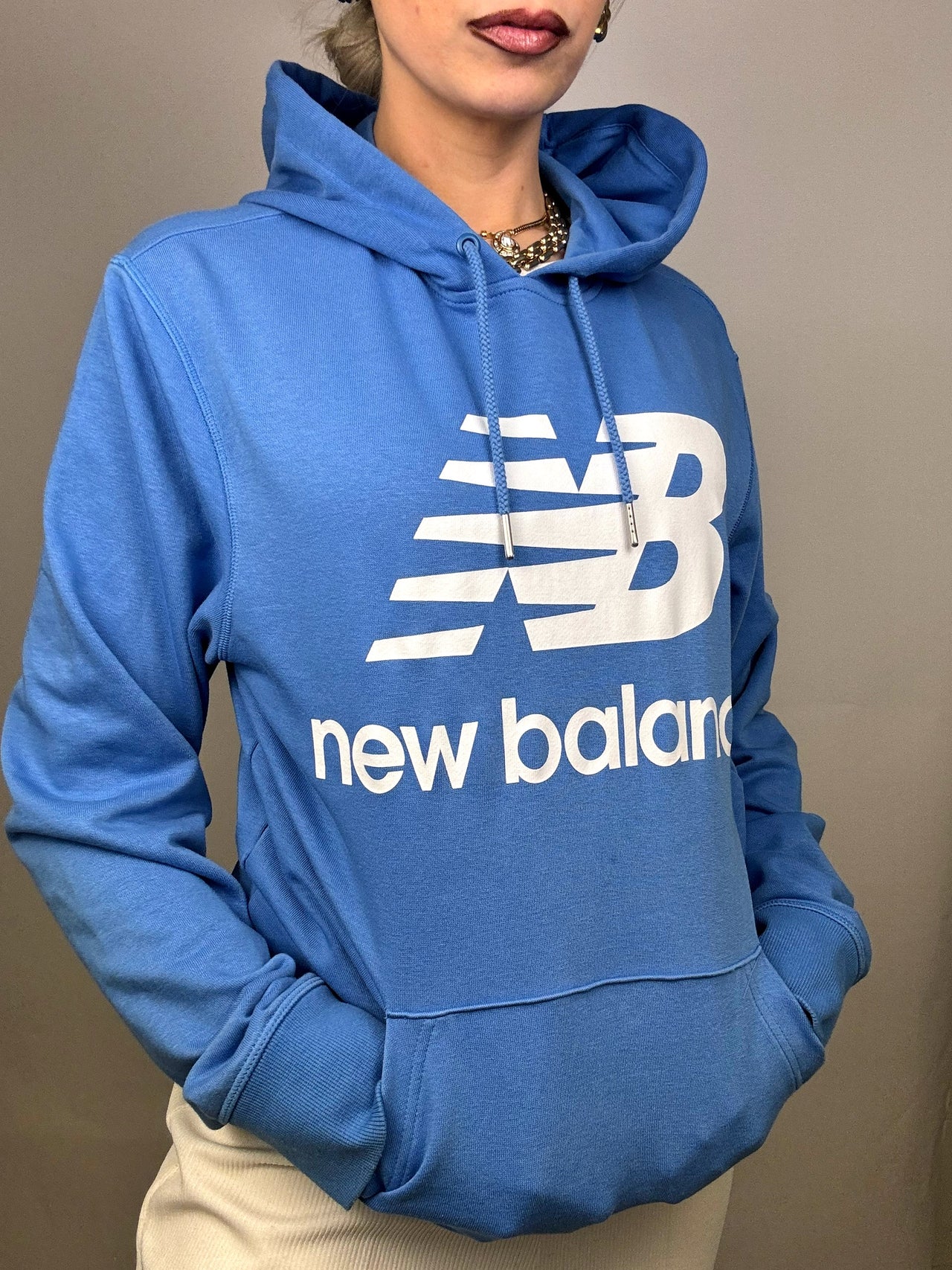 Sweat à capuche bleu NEW BALANCE M Vintage