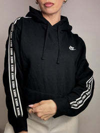 NIKE L Vintage Schwarzer Hoodie
