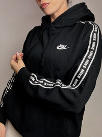 NIKE L Vintage Schwarzer Hoodie