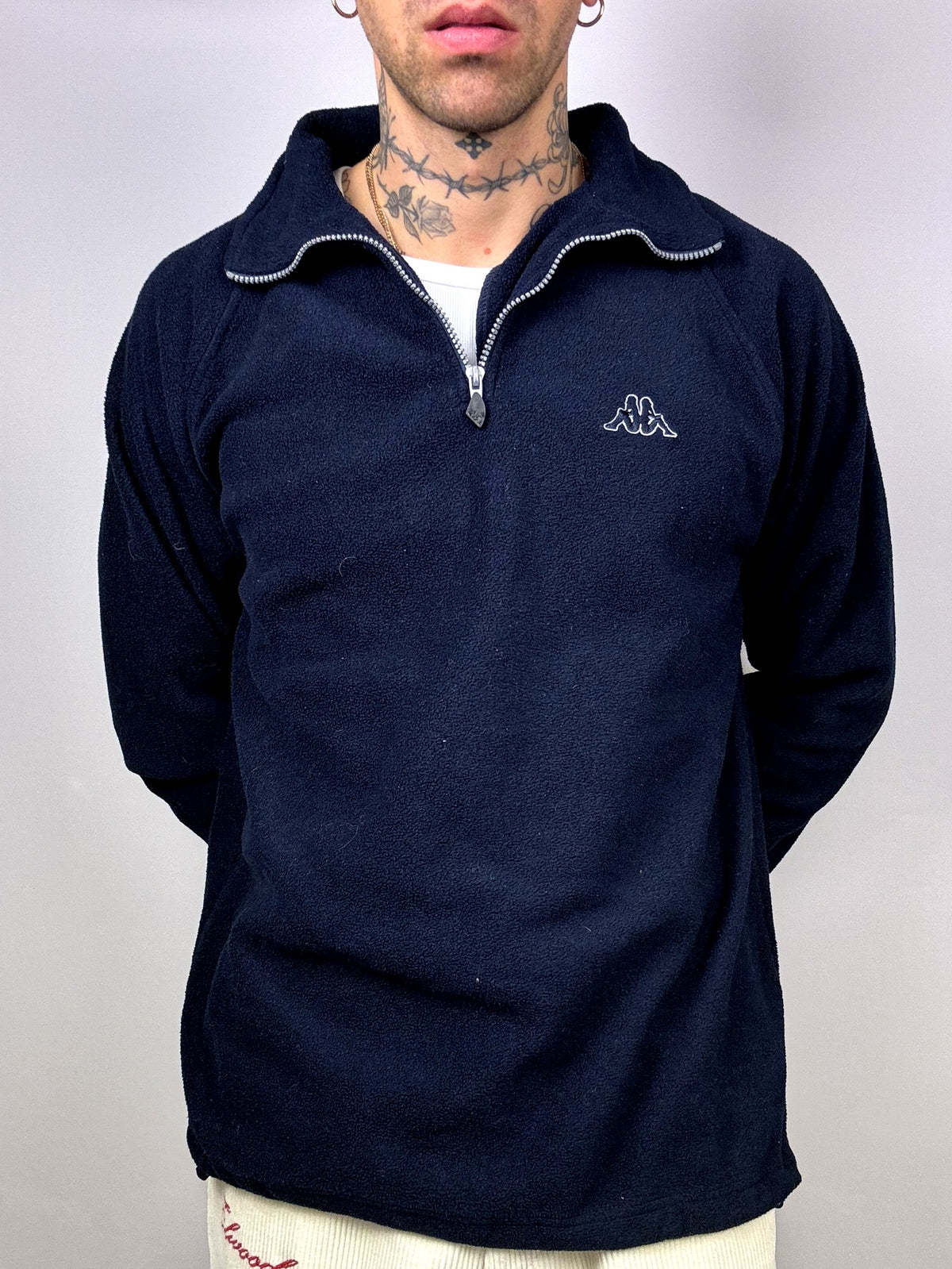 KAPPA L Vintage Navy Fleece