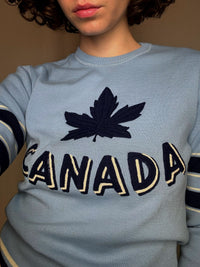 Pull Canada bleu S vintage
