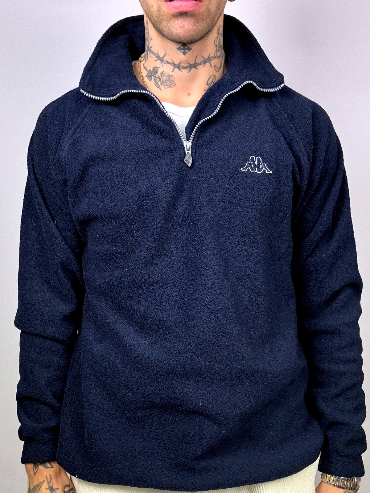 KAPPA L Vintage Navy Fleece