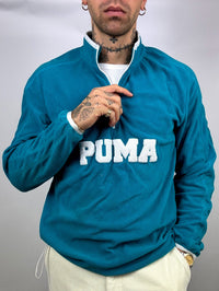 PUMA L/XL Vintage Blaues Fleece
