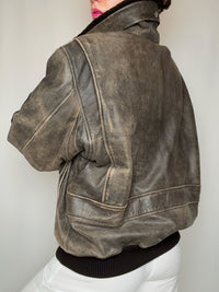 Blouson aviator brun XL vintage
