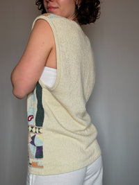 Gilet imprimé M vintage