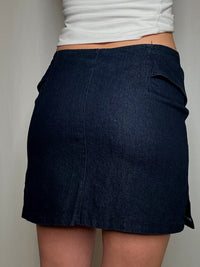 Jupe en denim avec ceinture M vintage