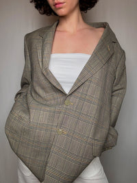 Vintage Sommerblazer mit XL-Karomuster